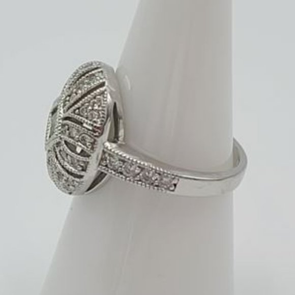 Exclusive JOSEPH ESPOSITO ESPO COLLECTION Art Deco Emerald & Diamond Ring - Picture 6 of 8